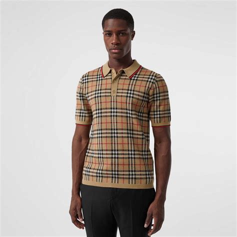 burberry check polo shirt|burberry polo shirts men's sale.